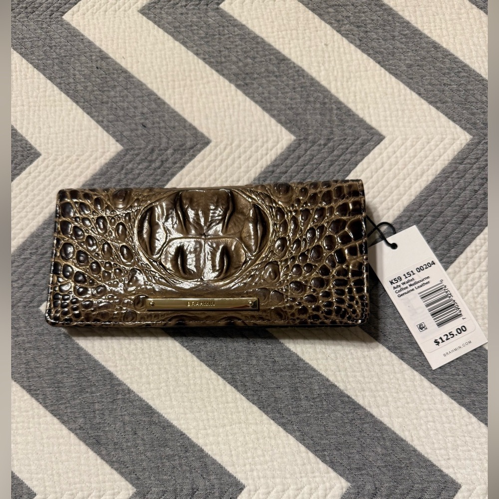 NWT Brahmin Ady wallet in Coffee Melbourne